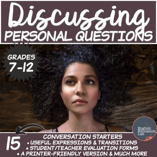 Class Discussions on Personal Questions- Conversation Starters Package