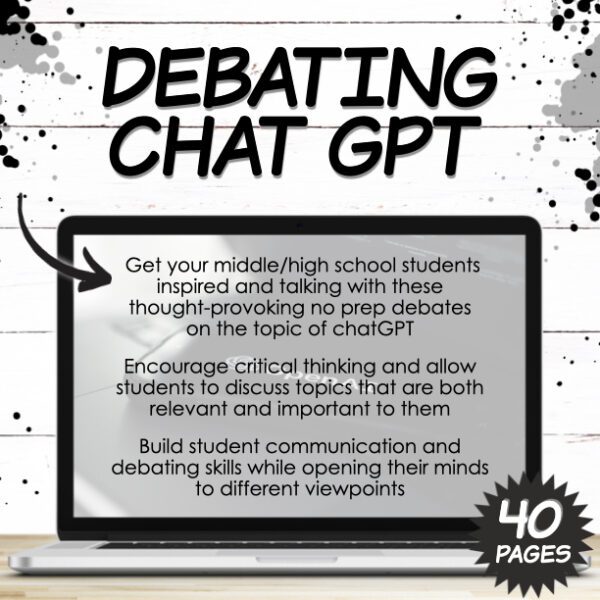 Debating Topics for Middle/High School: ChatGPT