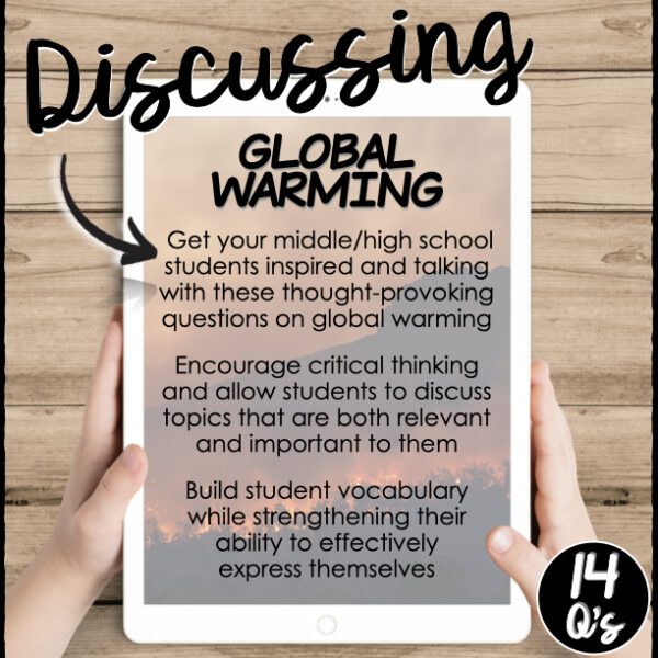 Class Discussions on Global Warming- Conversation Starters Package