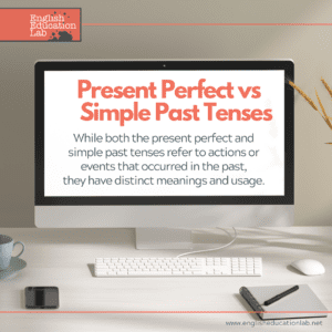 Understanding the differences between the English tenses.