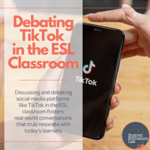 ESL students debating the topic of TikTok.