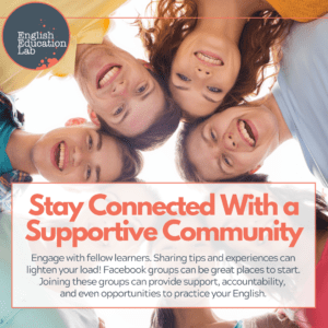 ESL students staying connected with a supportive community.