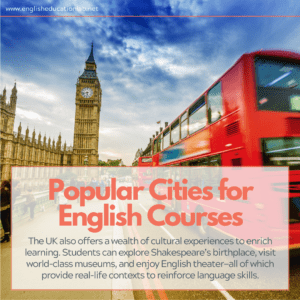 ESL students looking for popular cities in Europe offering English courses.