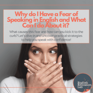 An ESL learner with a fear of speaking English.