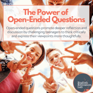 ESL students being asked open-ended questions.