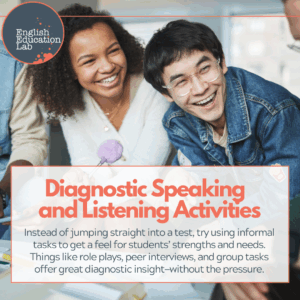 ESL students getting to know each at the beginning of the school year.