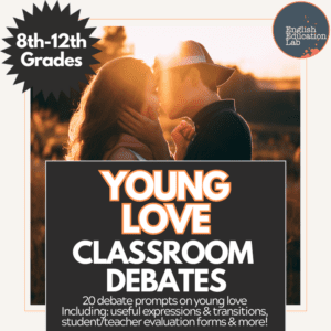 Debate prompts on young love.