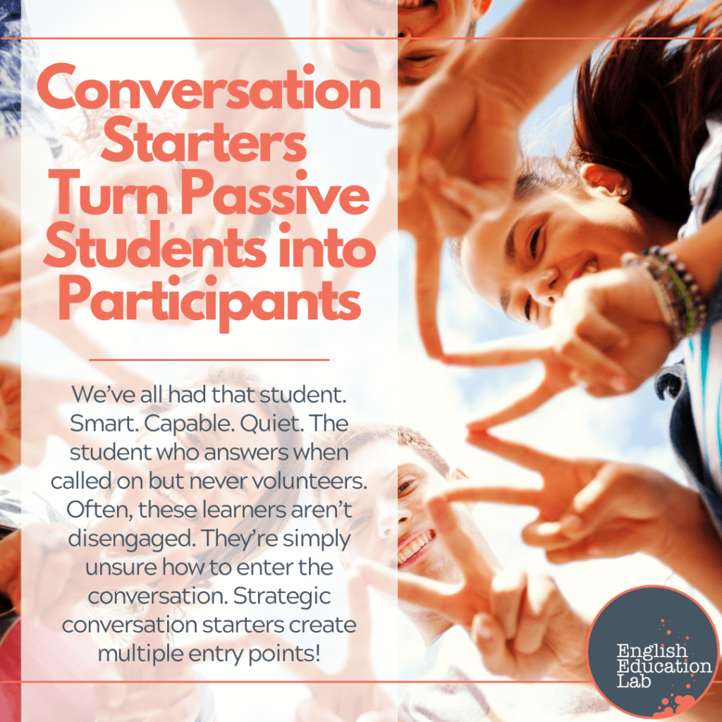 Passive ESL students becoming active participants.